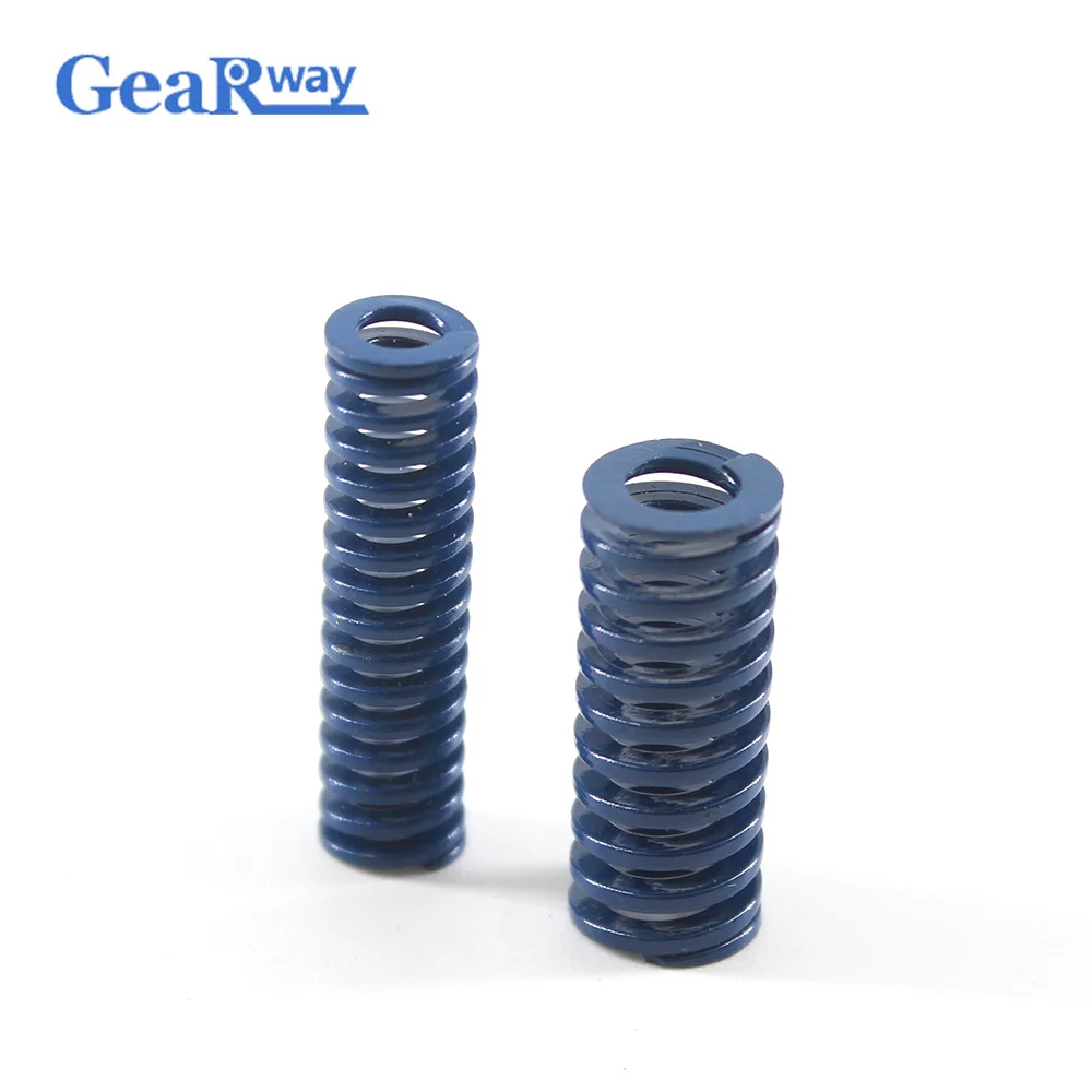 Gearway Blue Compression Spring TL20x60/20x65/20x70/20x95/20x100mm Light Loading Tubular Section Mould Die Compression Spring