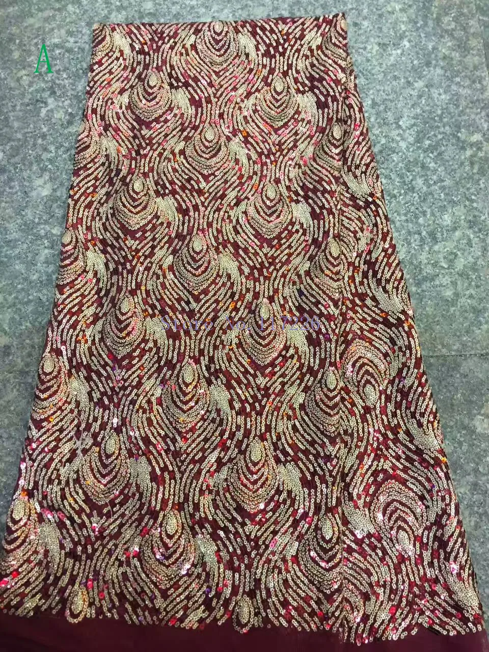 

High quality african tulle Sequins lace fabric guipure lace fabric New design african lace fabric with sequins JRB-45178