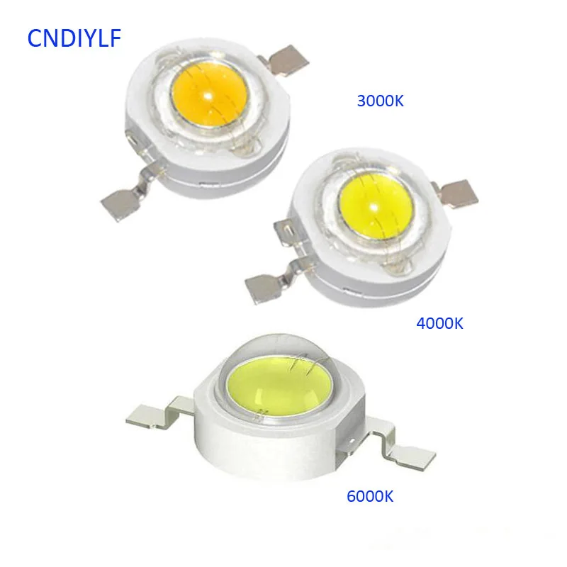 2017 New Arrive Epistar  1W Power LED 3V 300ma 110-120lm 35mil LED Chip 3000K 4000K 6000K Possible Shipping Out In 24 Hours