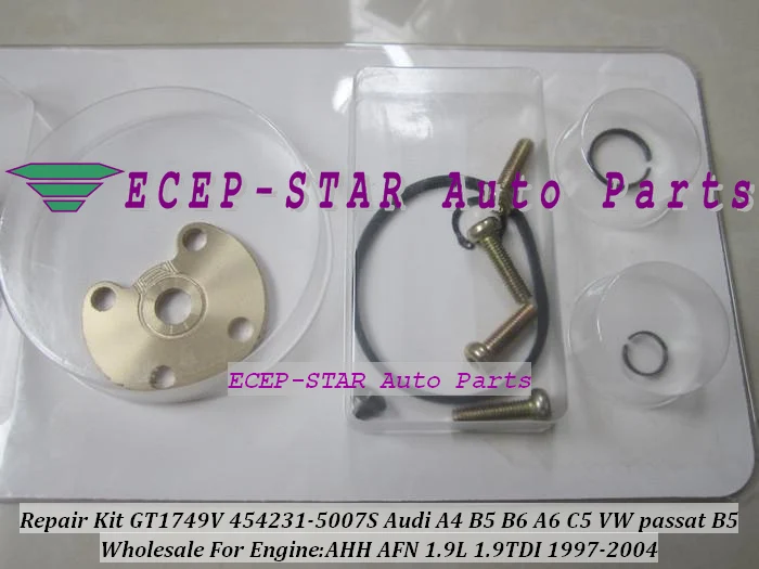 

ww Turbo Repair Rebuild kits GT1749V 454231-5007S 454231-0001 454231 028145702H For AUDI A4 B5 A6 For VW Passat B5 AFN 1.9L TDI