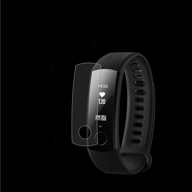 2 قطعة المضادة للصدمات لينة بولي TPU الترا واضح فيلم واقية لهواوي الشرف الفرقة 3 Band3 الذكية معصمه غطاء حامي الشاشة الكاملة