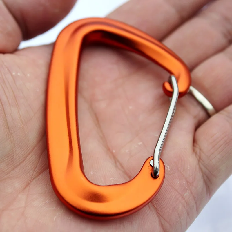 4 pcs for 12KN Aluminum Carabiners Snap Hook Keychain For Paracord ,Hammock Outdoor Activities Hiking Camping 5 Colors