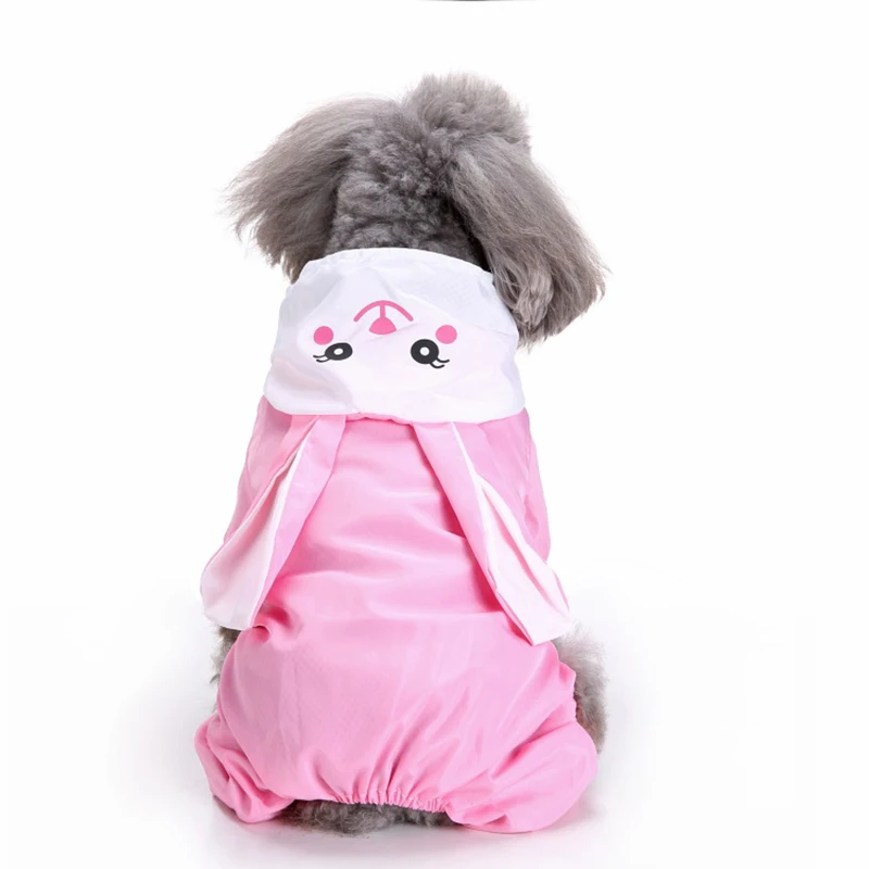 3 Colors Hooded Pet Dog Raincoats Waterproof Clothes For Small Dogs Chihuahua Pug Clothing Dog Raincoat Poncho Puppy Rain Jacket