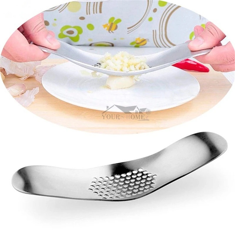 

Hot Sales Stainless Steel Garlic Press Grinding Slicer Mincer Metal Multi Ginger Crusher Chopper Cutter Kitchen Barware