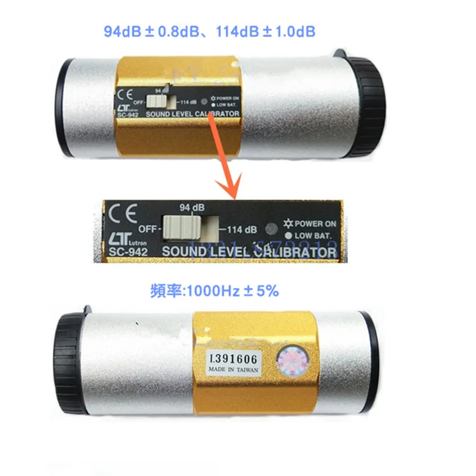 SC-942 Sound Level Meter Calibration Meter Original Import Genuine Corrector Sound 94 dB and 114 dB