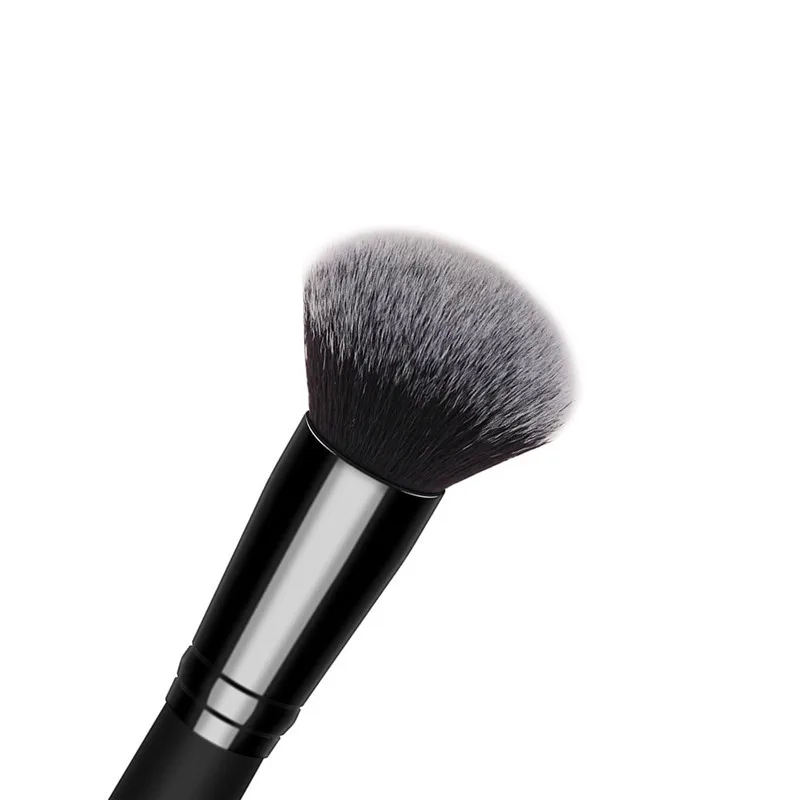 ZOREYA Brand Black Round Powder Brush High Quality Synthetic Hair Single Cosmetic Tools Soft Face Contour Makeup Free Shipping