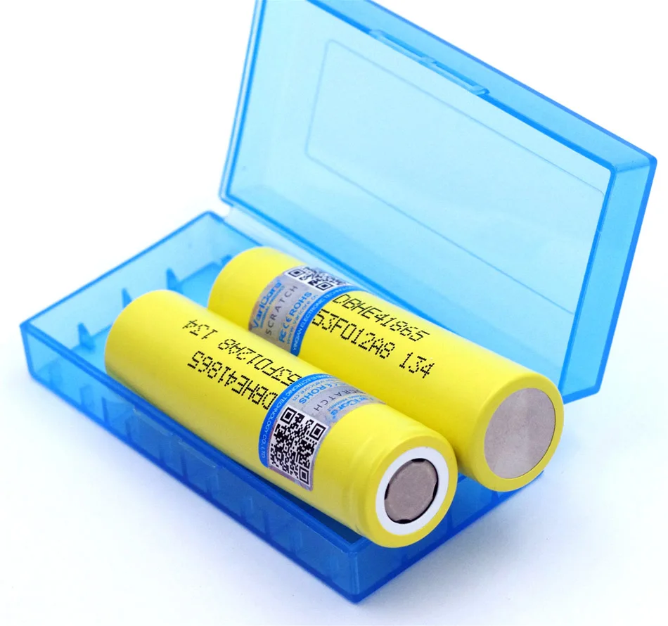 VariCore New Original HE4 18650 Rechargeable li-lon battery 3.6V 2500mAh Battery can keep + Storage box