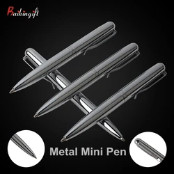 Mini Metal Ballpoint Pen Rotating Pocket-size Pen Portable Ball Point Pen Small Oil Pen Exquisite Brief Office & School Supplies