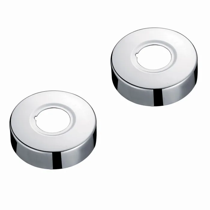 1 pair bathroom basin sink Shower faucet chrome stainless steel bending angle hole cock cover plate SV052