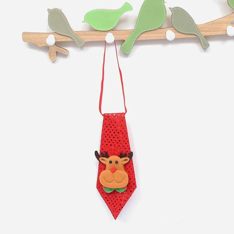 

rave cartoon Sequins Ties Adult children small gifts cute Men and women Christmas tie Christmas party decoration Props