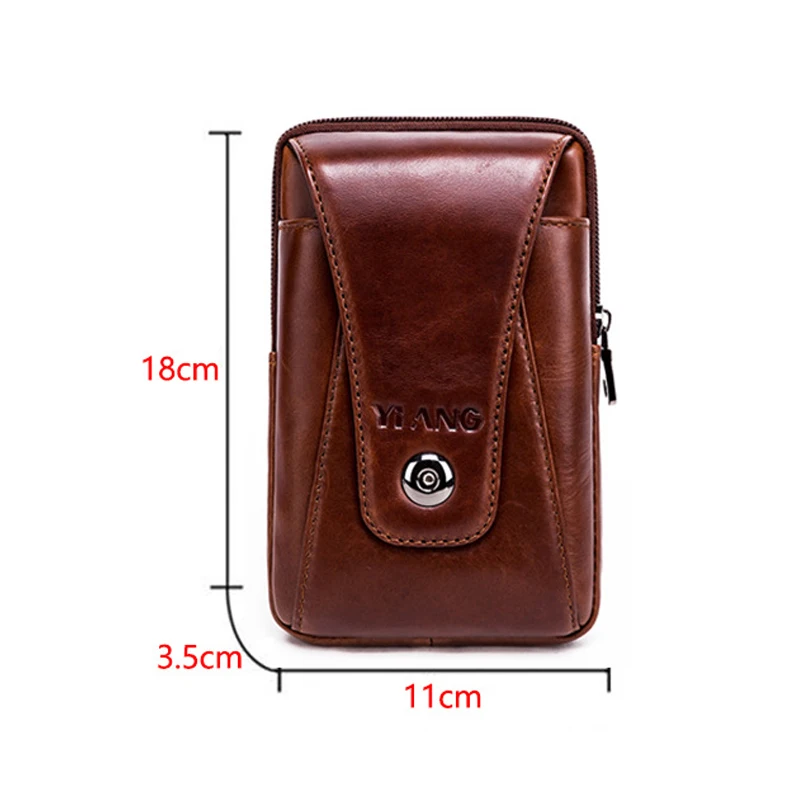 Hot Sale High Quality Men Genuine Leather Handbag Male Zipper Small Vintage Messenger Bag Man Mini Cross-body Shoulder Bag