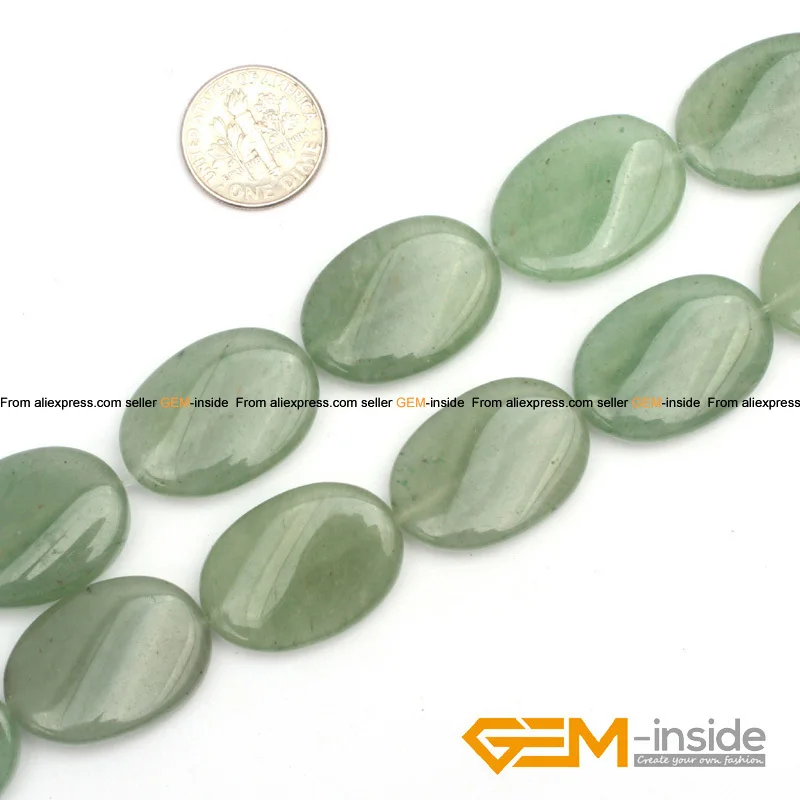 13x18mm & 18x25mm Flat Olivary Oval Twist Aventurine Jad Beads natural jad beads DIY loose beads for jewelry making Strand 15\