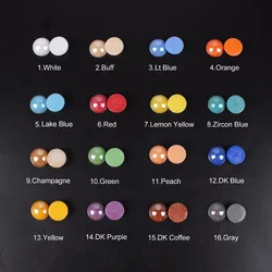 Ceramic Beads Mix Color Half Round 2-18mm for DIY Craft Stones and Nail art Beads Jewelry Accessories free shipping