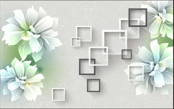 

The custom 3D murals,Living room 3D hand painted flowers papel de parede,living room sofa TV wall bedroom wall paper