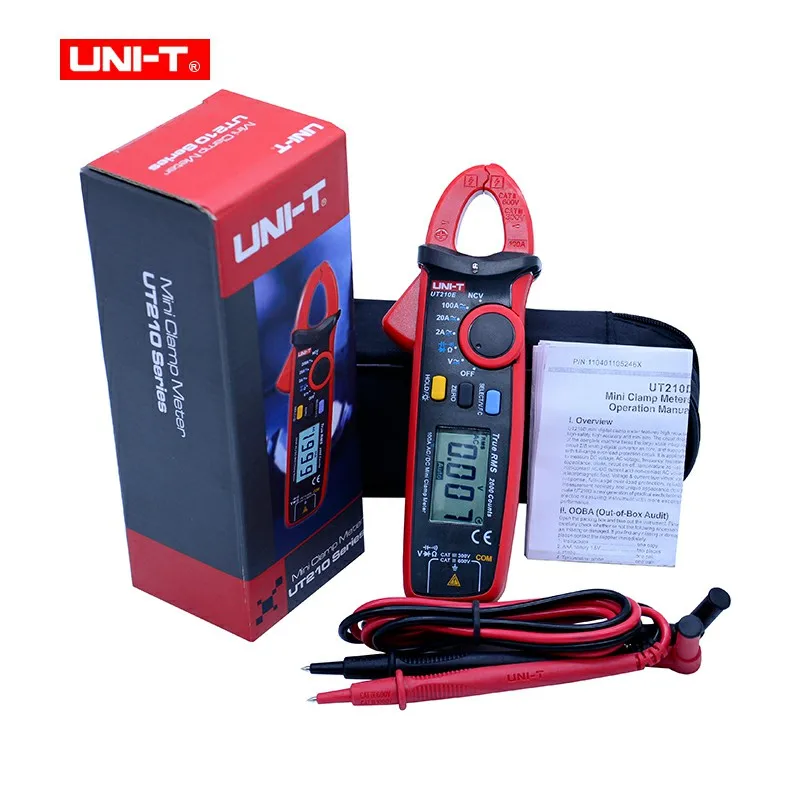 Mini Digital Clamp Meters AC/DC Current Voltage UNI-T UT210 series True RMS Auto Range VFC Capacitance Non Contact Multimeter