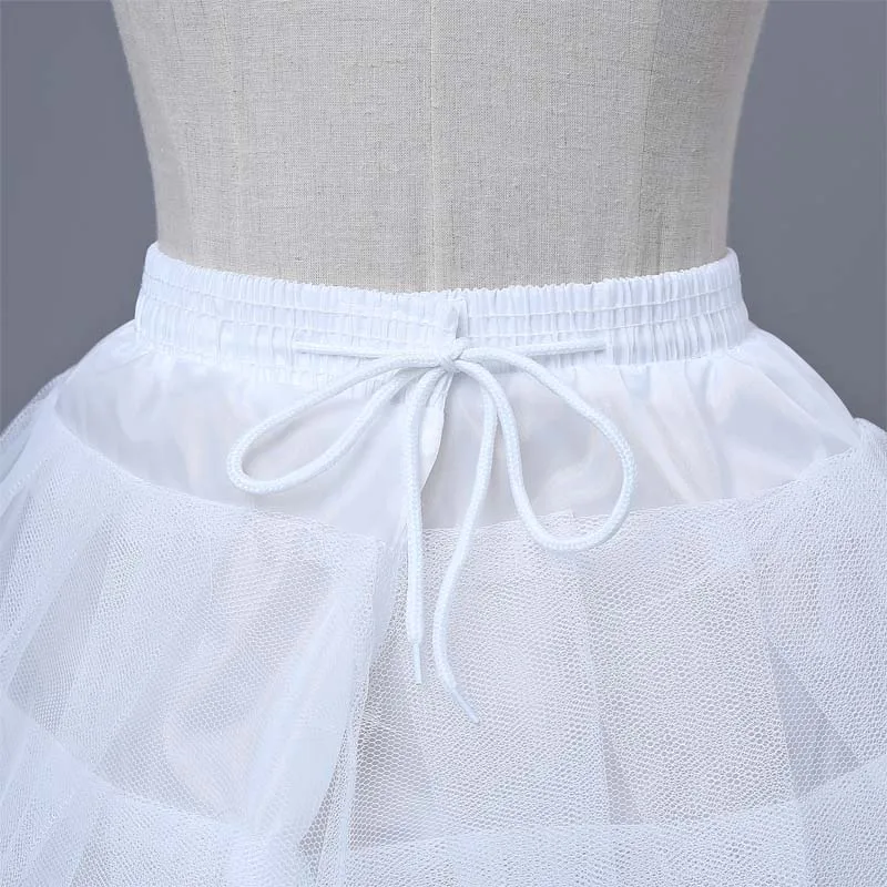 JIERUIZE Flower Girl Dress Petticoats Girl Underskirt Hard Tulle Lolita Cosplay Petticoat Ballet Tutu Skirt Rockabilly Crinoline