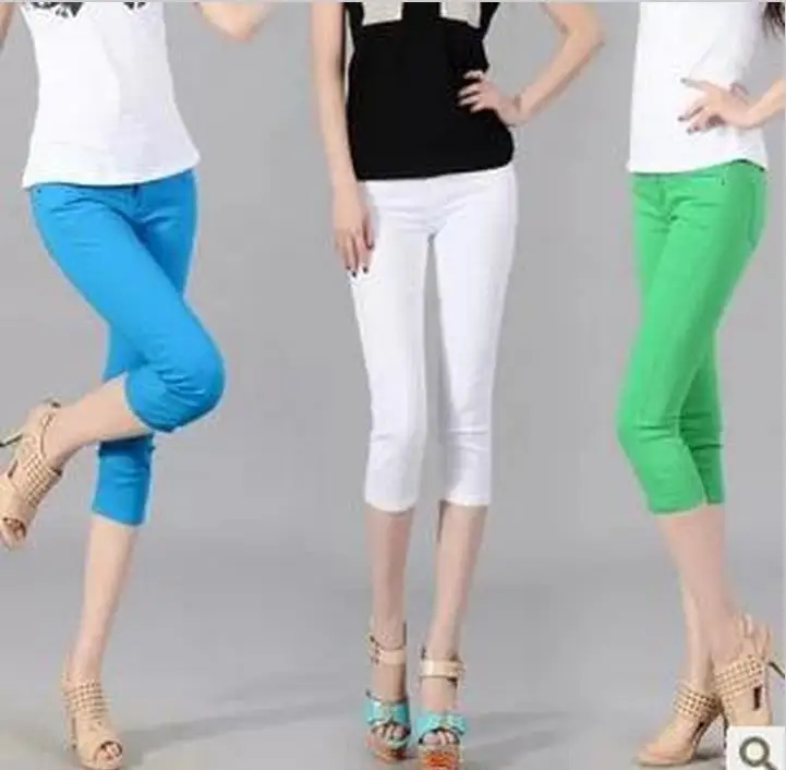 

Hot! New fashion women stretch jeans, casual pants zipper large size Factory direct sales