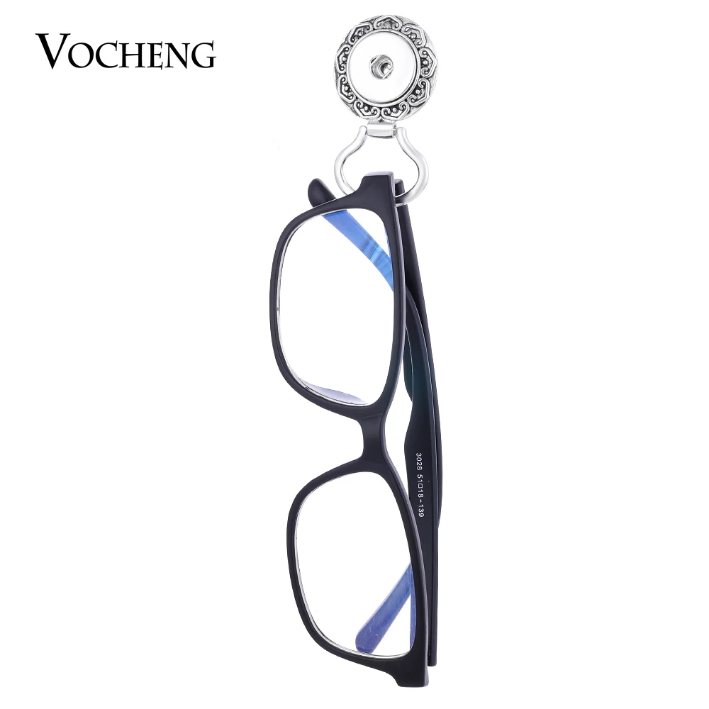 Vocheng Ginger Snap Interchangeable Jewelry Women Clothes Accessories for Glasses Fit 18mm Button 4 Styles NN-469