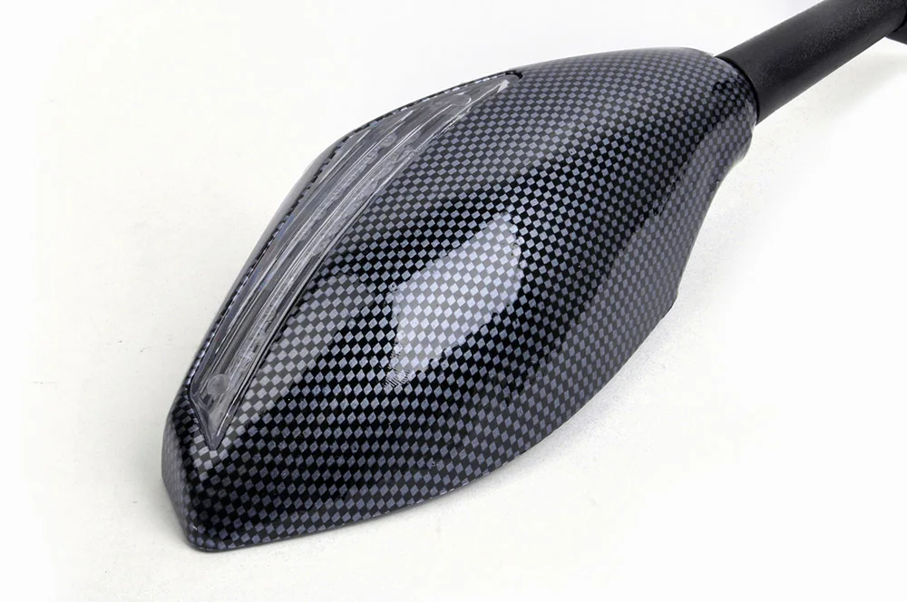 Carbon Mirror w/ Arrow Turn Signal For Suzuki GSXR 1000 1300 600 750 GSX 1400 600F 750F Katana Hayabusa 1300R 1300RZ Limited