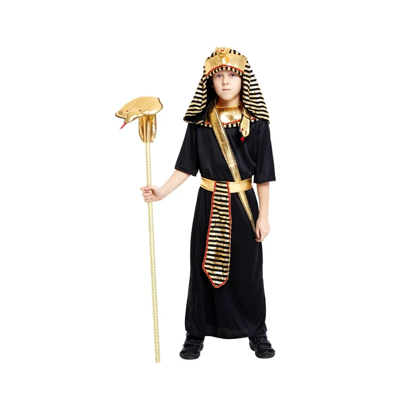 Egypt Prince King Egyptian Pharaoh Cosplay Costume Boy Halloween Christmas Carnival Fancy Dress Children Halloween Cosplay