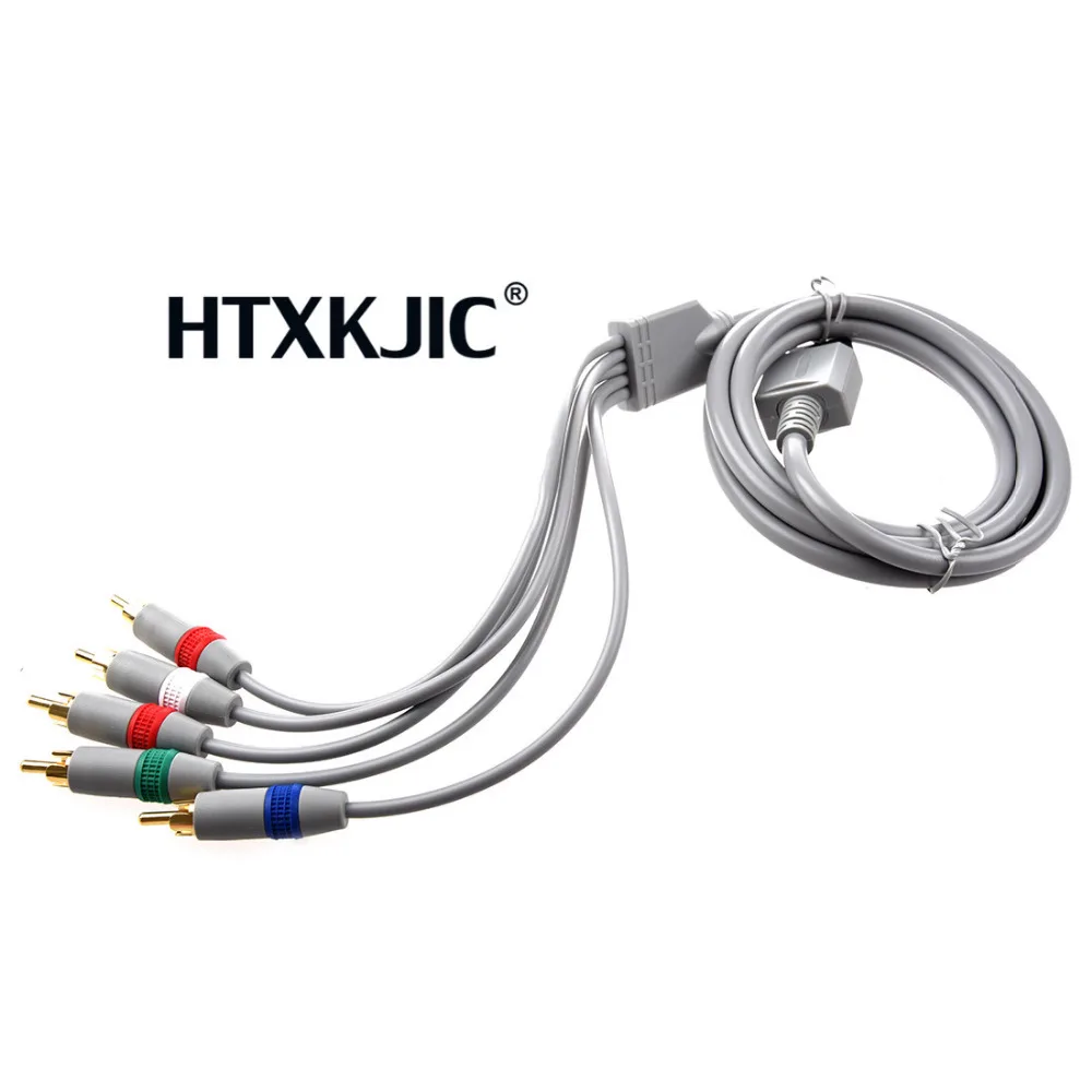 RCA YPbPr audio video สาย AV 1.7 เมตรสำหรับ Nintendo Wii 100 ชิ้น DHL หรือ EMS ฟรี