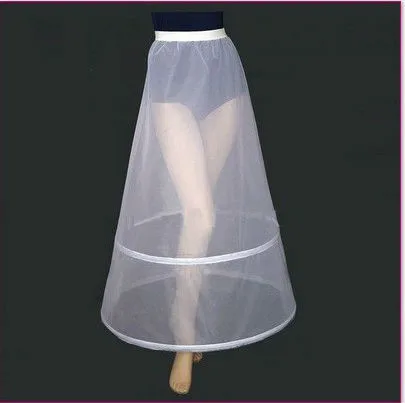 2 Hoops White A Line Long Flower Girl Dress Petticoat Kids Ballet Petticoat Child Crinoline Tutu Skirts Girls Underskirt