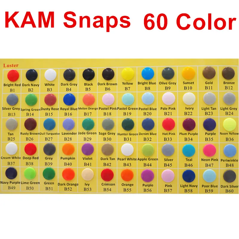 Chengkai 1000 sets KAM T3 size 16 cap 10.7mm Diameter Plastic Resin Snaps Buttons Diaper Nappy Fasteners