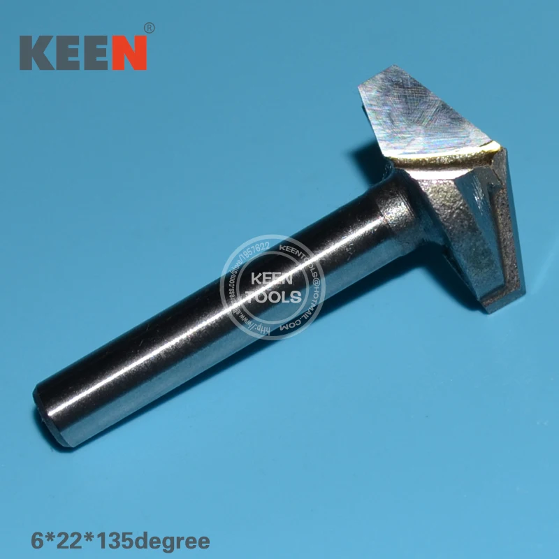 High Quality  6mm Diameter 135Degree 22mm Width Cnc Eengraving Tools, Cutting Bits,Carving Router On 3d Wood Machine