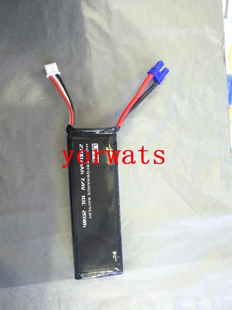 New Hot A Rechargeable Li-ion Cell  3.7V polymer lithium battery airmode high magnification 7.4V 2 plug 2700mah 10C