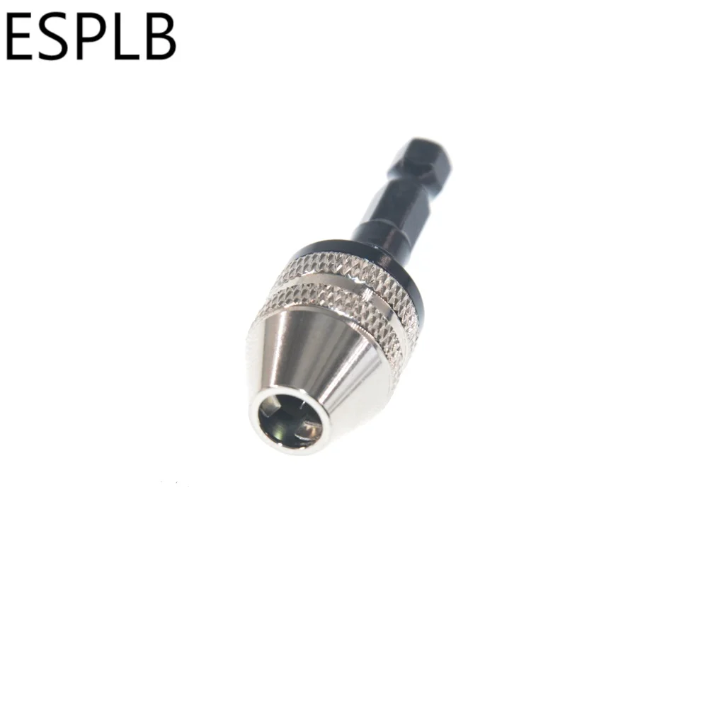 ESPLB Aluminiumlegierung 0,3-3,6 mm Mini-Schnellspannbohrer Spannfutter Schraubendreher-Adapter 1/4 Zoll Sechskantschaft Fräser mit Schnellwechsel – Detail 4