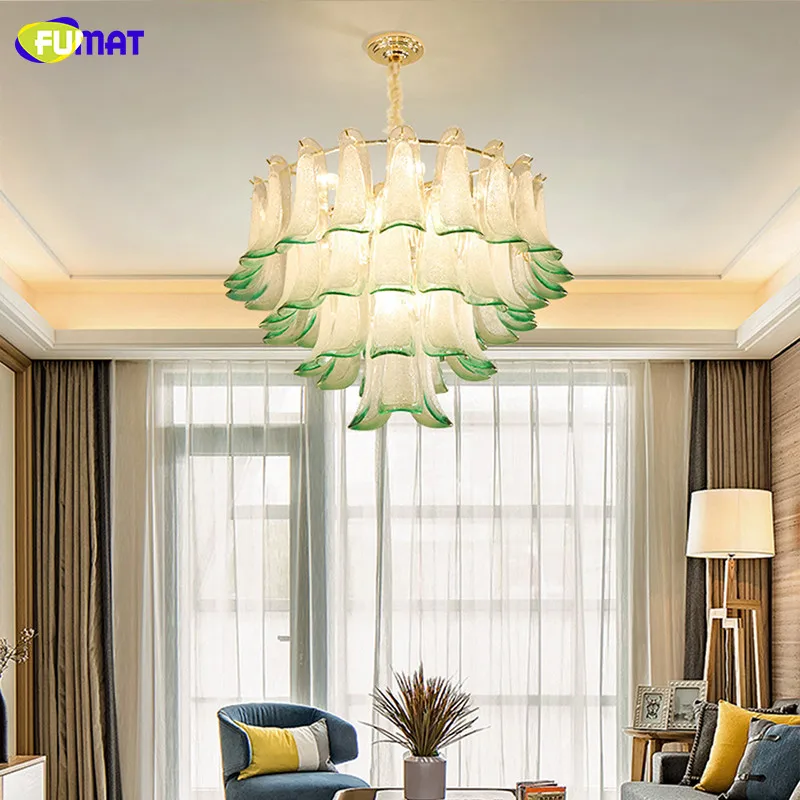 

FUMAT Modern Crystal Chandelier led light lustres de cristal Decoration Glass Chandelier Pendant Living Room Kitchen Indoor Lamp