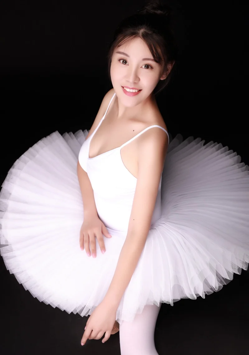 Professional Tutu Adult Ballet Leotard Black Red White Costumes Ballerina Women Ballet Dance Clothes Kid Child Girls 5 Layer