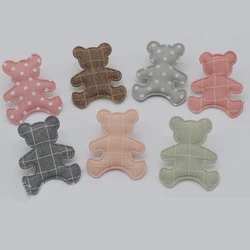 40pcs/lot Bear Padded Appliques for Children Headwear Hair clip Accessories and Garment Accessories