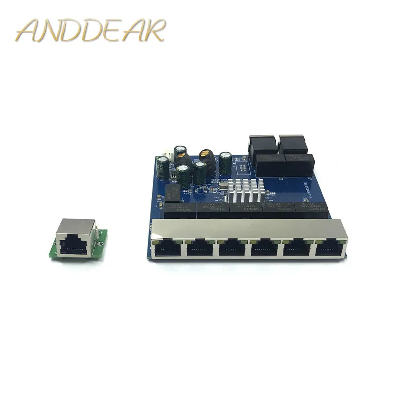 Industriële Ethernet Switch Module 5 Poorten Unmanaged10/100/1000 mbps PCBA board OEM Auto-sensing Poorten PCBA board OEM Moederbord