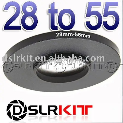 알루미늄 28mm-55mm 28-55mm 스텝 업 필터 링 스테핑 어댑터