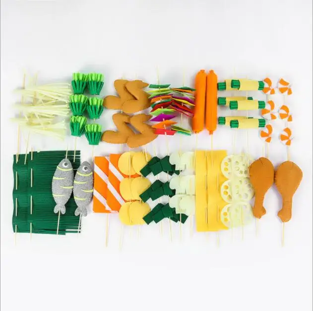 Simulated fruit and vegetable toys Fabric Felt kit Non-woven cloth Craft DIY Sewing set Felt Handwork Material DIY needlework