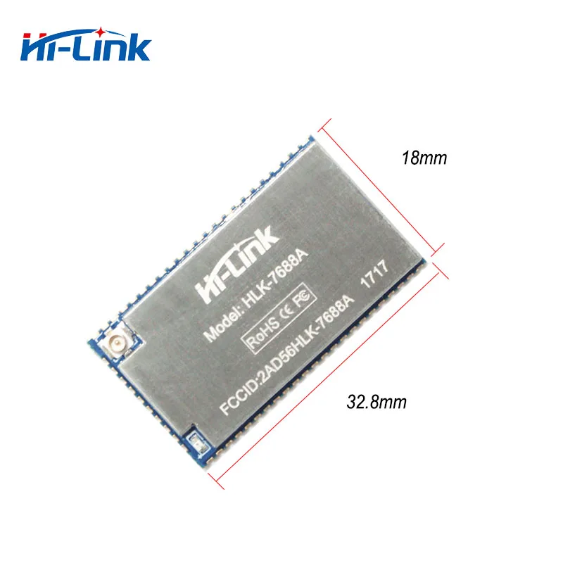 Free shipping 2pcs/lot UART to Ethernet embeded OpenWRT Wireless Router Module Smart Home MT7688 RS485 basic frequency 580MHz