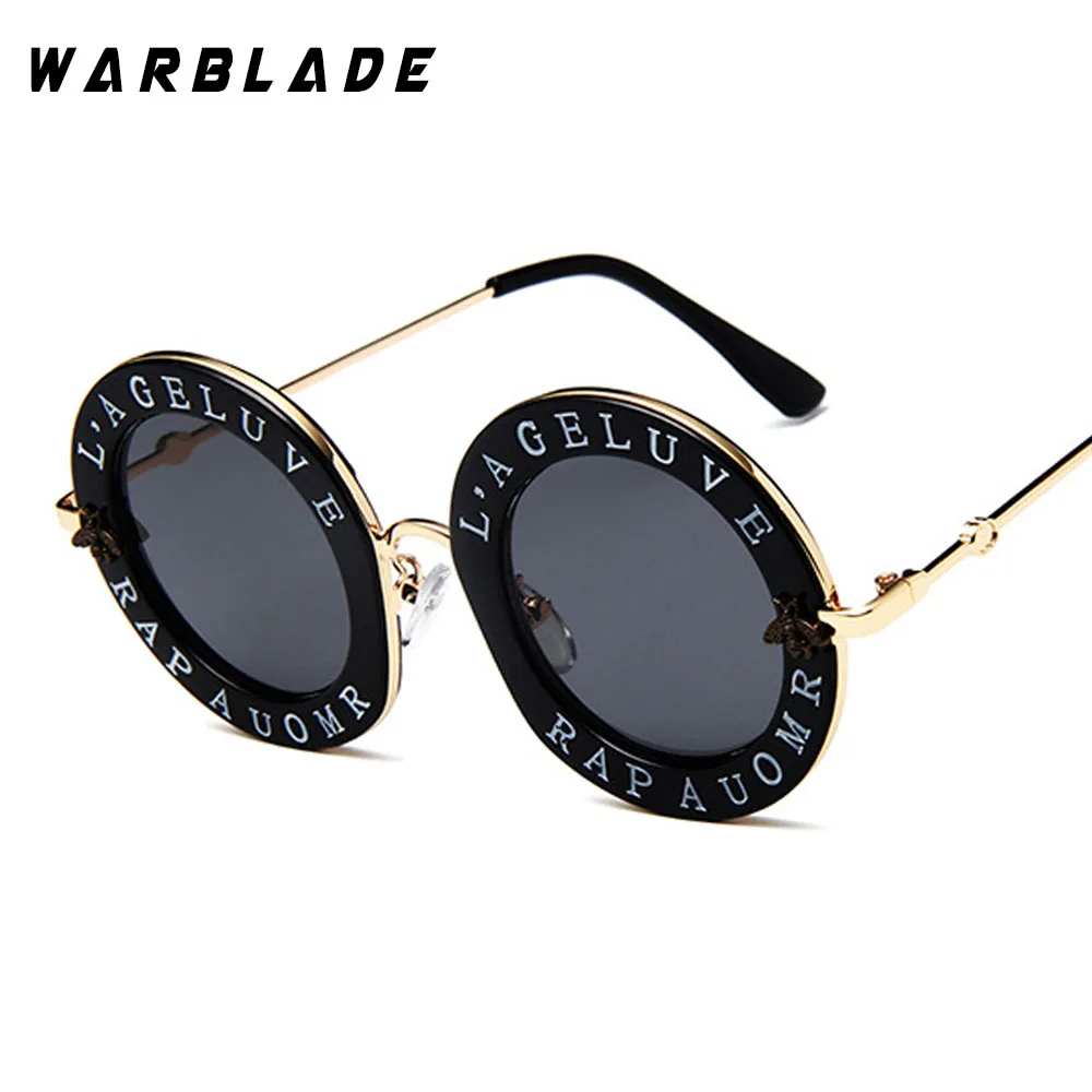 2020 New Fashion Round Sunglasses Women Brand Designer Vintage Gradient Shades Sun Glasses UV400 Oculos Feminino Lentes WarBLade