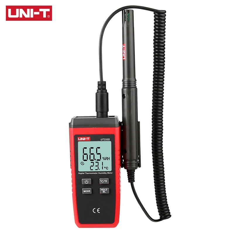 UNI-T UT333S Mini Temperature Humidity Meter Outdoor Hygrometer Overload Indication LCD Digital Thermo-Hygrometer