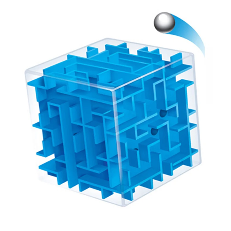 Labirinto labirinto cubo brinquedo de mão labirinto estéreo bola de rolamento brinquedos desafiadores crianças brinquedo de quebra-cabeça rotativo