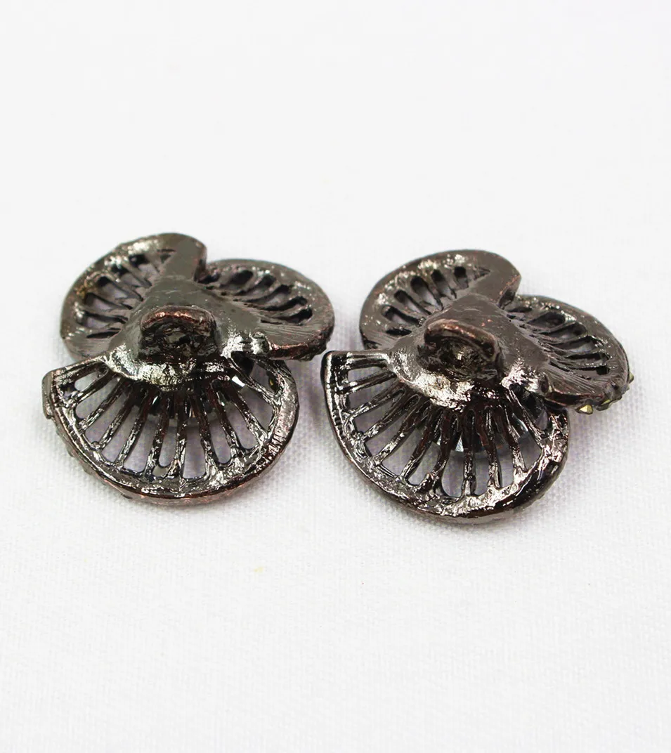 1651826,1pcs/Lot 21mm Rhinestone pearl inlaid metal buttons flower Clothing accessories Jewelry Accessories diy