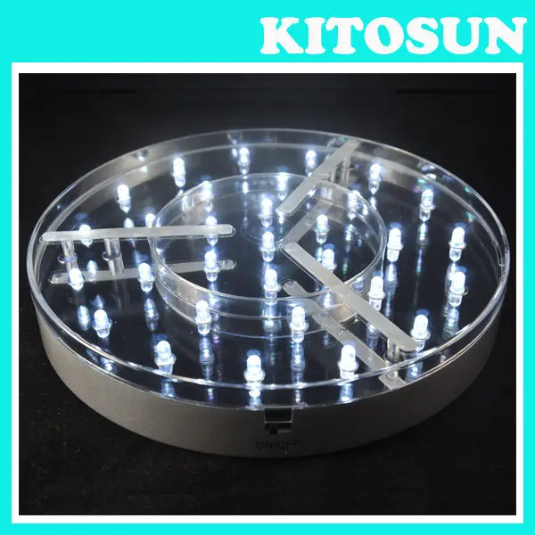 Free Shipping 40pcs/lot Elegant Super Bright Luminator Led Base Party Tea Light, 31 White LEDs, 8 inch diameter for Mid-autumn