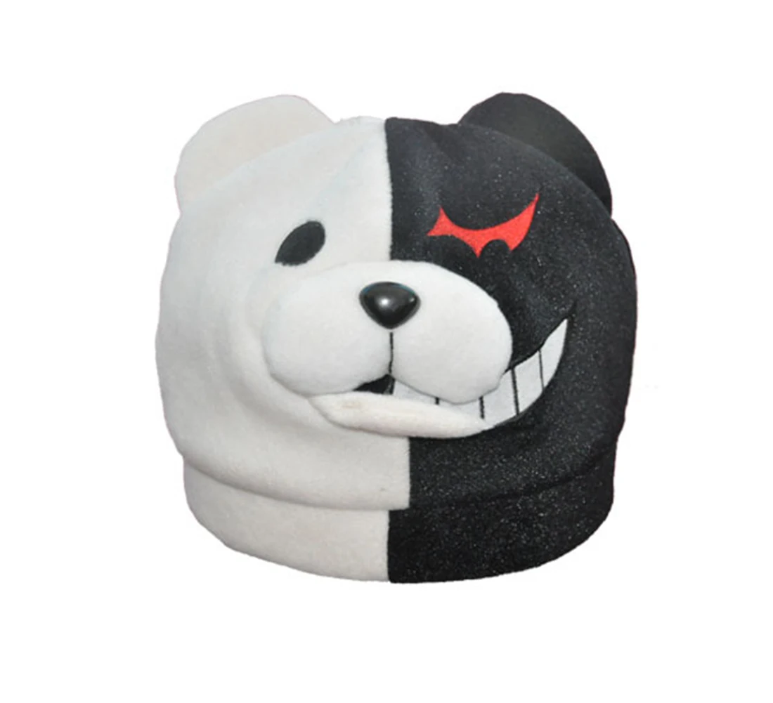Danganronpa Unisex Monokuma Monomi Cosplay Cap Soft Plush Hat Beanies 2