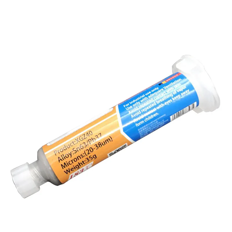 10cc Syringe Solder Paste XGZ40 Tin Cream Welding Solder BGA Flux For Soldering Welding Tool Welder Repair Rework With Tip