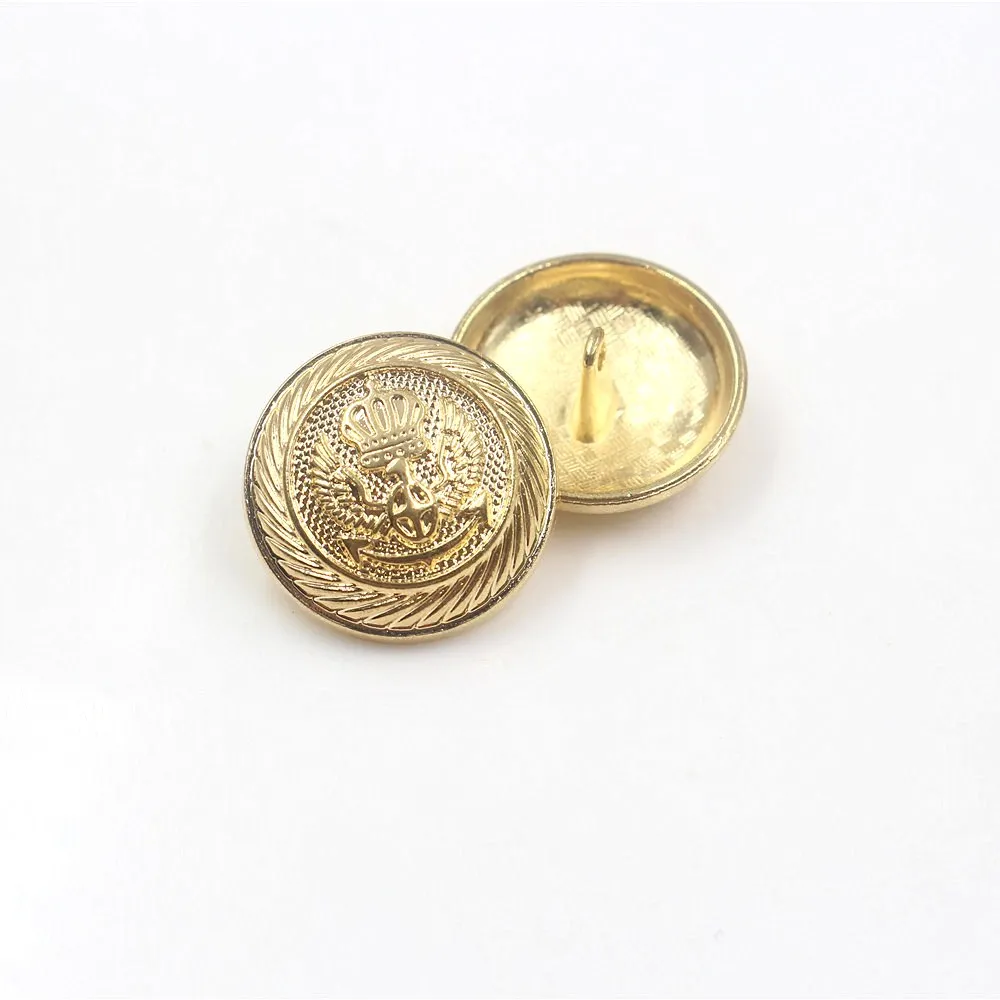 10pcs/lot metal buttons for clothes gold color sweater coat decoration shirt buttons accessories DIY JS-0172