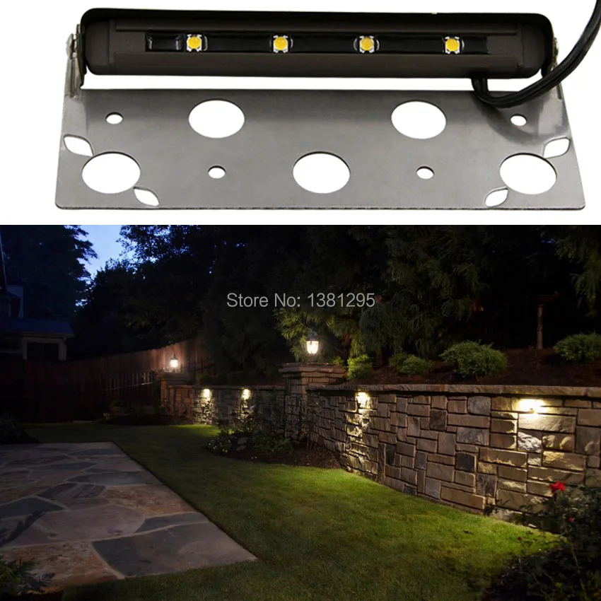 Lampe murale Led basse tension 12V, 12 pièces, éclairage d'extérieur, pavé de chemin de jardin, Patio, lumière de paysage, support de retenue