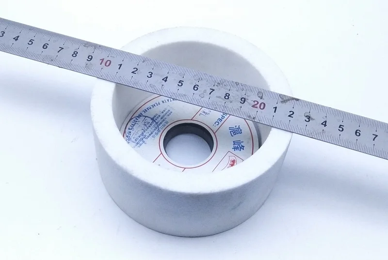 New 125*63*32mm white alundum ceramic cup type grinding wheel Universal grinding wheel for Hardened steel , Gears, screws, etc.