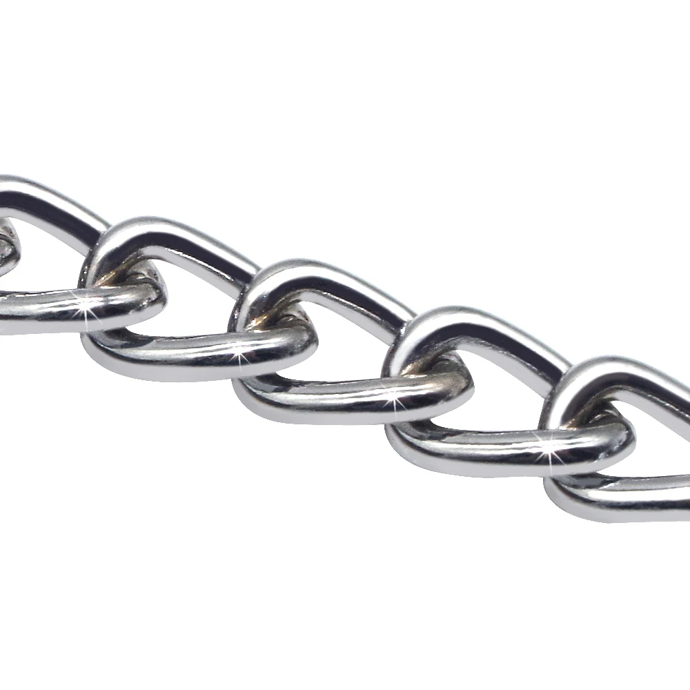 Personalisierte Haustier-Hundekette, Choke-Halsband, Haustier-Training, gravierte ID-Slip-Halsbänder, Halsband für mittelgroße und große Hunde, Pitbull, Mops, Bulldogge – Detail 9