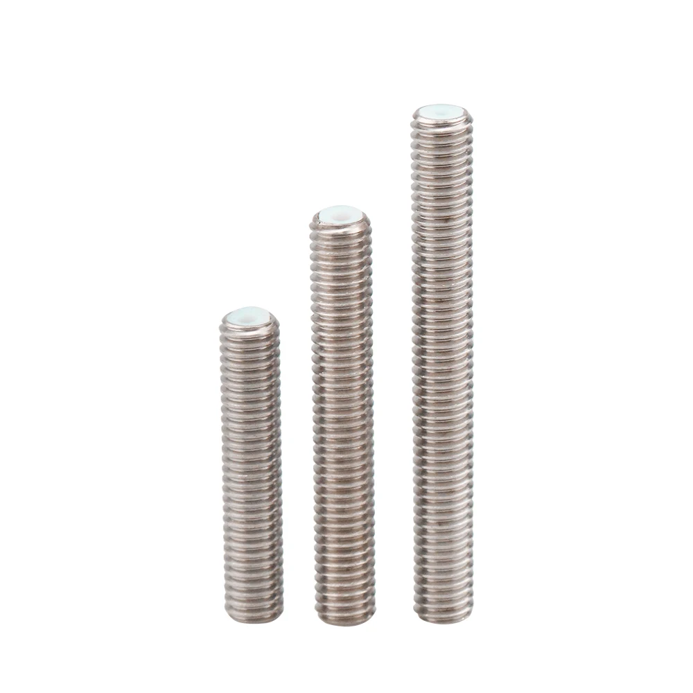 MK8/MK9 M6*30mm 40mm 50mm 3D printer Throat With PTFE Pipe Stainless Steel Feed Tube Nozzle Throat For 1.75mm Filament Makerbot