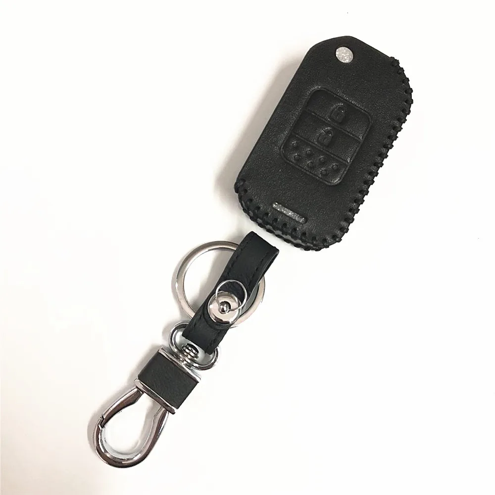 Car leather key case for Honda Ciimo Elysion AVANCIER CR-Z INSIGHT UR-V XR-V Legend N-Box N-WGN